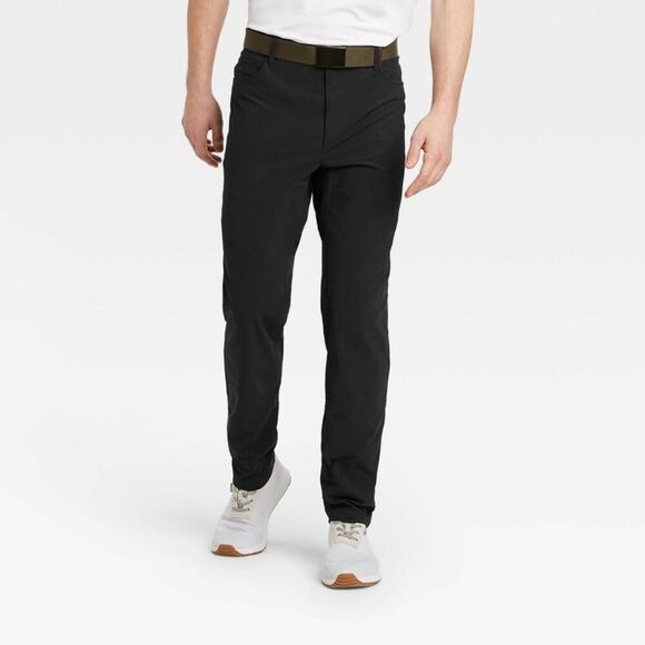 All In Motion -  Men's Golf Pants Straight Casual Fit Black - Picture 1 of 6